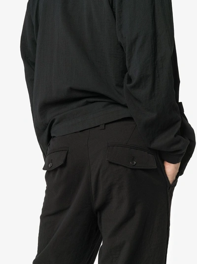 Shop Issey Miyake Cropped-hose In 15 Black