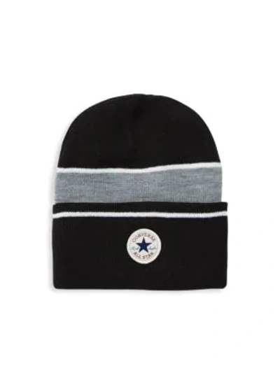 Shop Converse Colorblocked Beanie In  Black