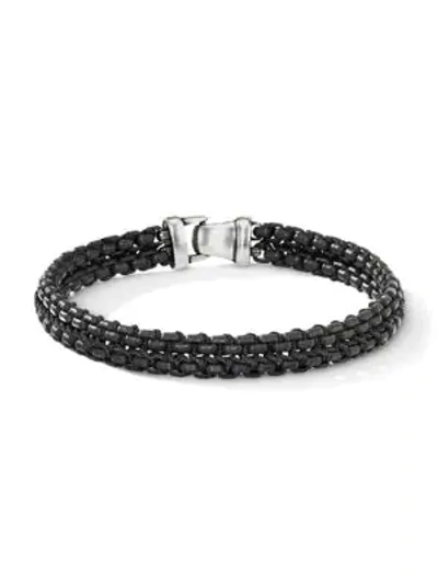 Shop David Yurman The Chain Collection Woven Chain Bracelet In Silver