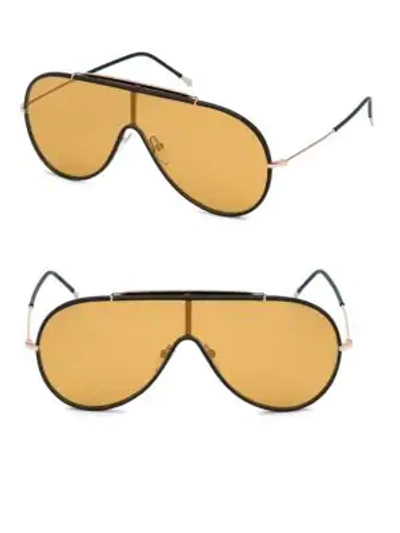 Shop Tom Ford Mack Shield Sunglasses In Shiny Rose