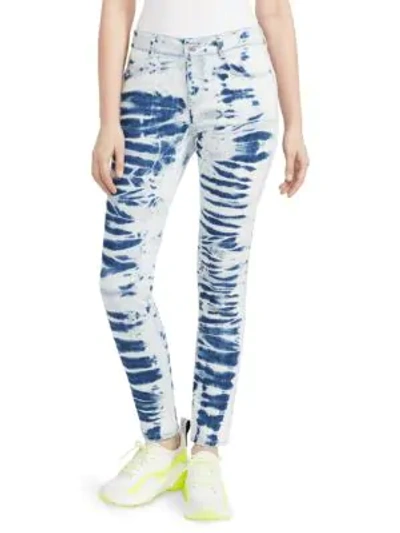 Shop Stella Mccartney Tie-dye Skinny Jeans In Light Blue