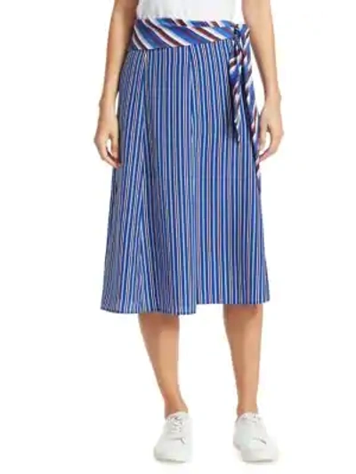 Shop Rag & Bone Felix Silk Striped Skirt In Multi
