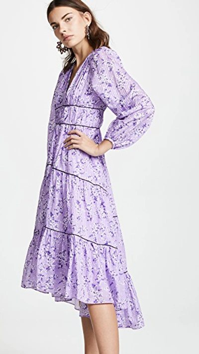 Shop Ulla Johnson Joan Dress In Lilac