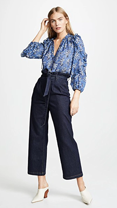 Shop Ulla Johnson Manet Blouse In Cornflower