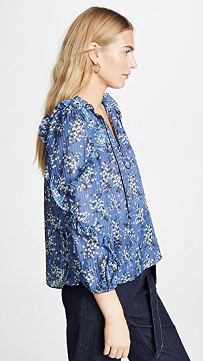 Shop Ulla Johnson Manet Blouse In Cornflower