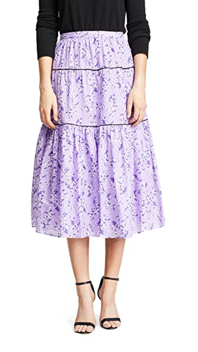 Shop Ulla Johnson Auveline Skirt In Lilac