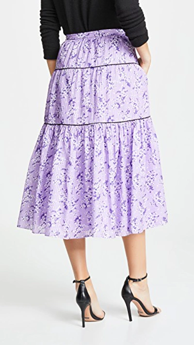 Shop Ulla Johnson Auveline Skirt In Lilac