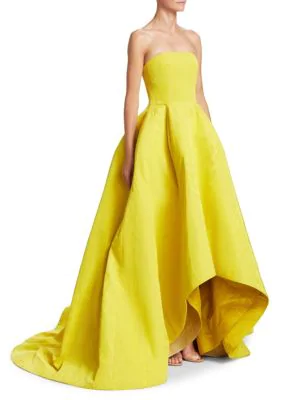 oscar de la renta yellow gown