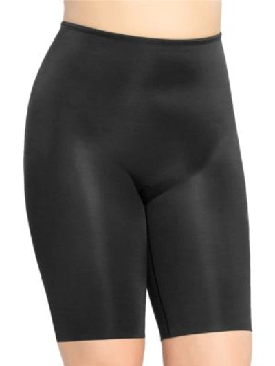Shop Spanx Plus Power Conceal-her Extended Length Power Panty In Very Black