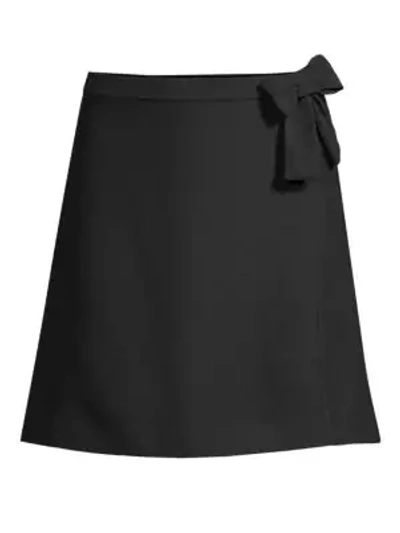 Shop Draper James Bow A-line Skirt In Black