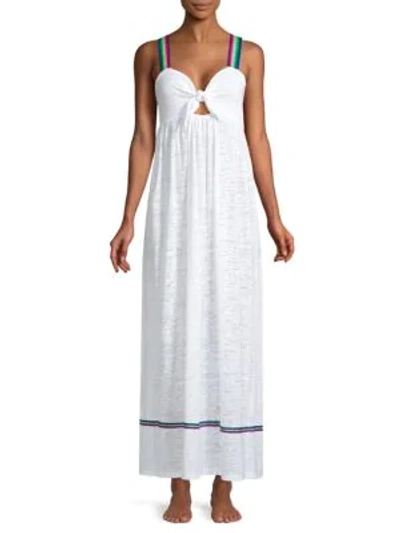 Shop Pitusa Violette Maxi Dress In White