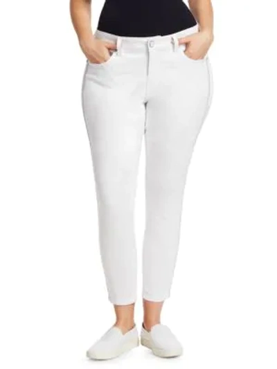 Shop Slink Jeans, Plus Size Metallic Stripe Ankle Skinny Jeans In Millie