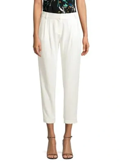 Shop Parker Morgan Tapered Trousers In Pearl