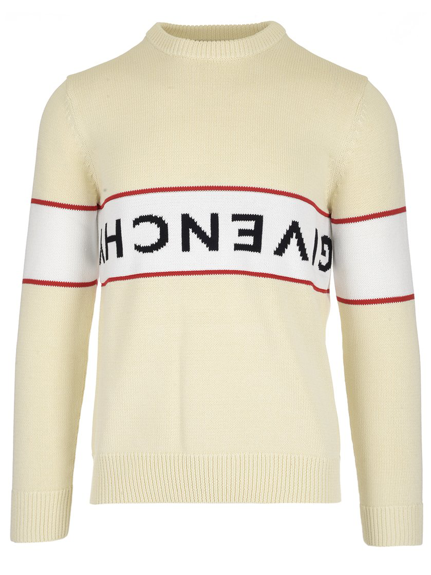 givenchy logo knit sweater