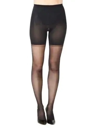 Shop Spanx Women's Graduated Compression Sheers In Black