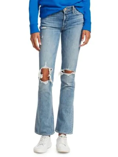 Shop Mother Runway Weekender Bootcut Jeans In Helter Skelter
