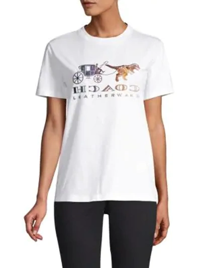 Shop Coach 1941 Mirrored Rexy Cotton Tee In Opi