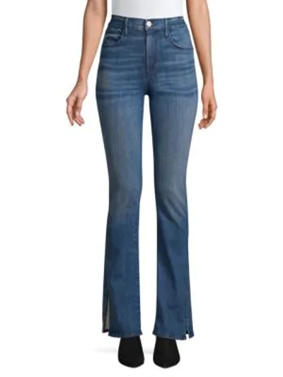Shop 3x1 Slim-fit High-rise Split Seam Bootcut Jeans In Connor