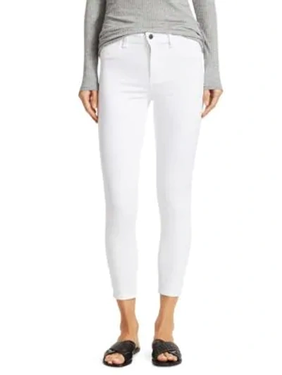 Shop L Agence Margot High-rise Ankle Skinny Jeans In Blanc