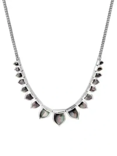 Shop John Hardy Legends 6.9mm-14.6mm Grey Mother Of Pearl & Silver Necklace