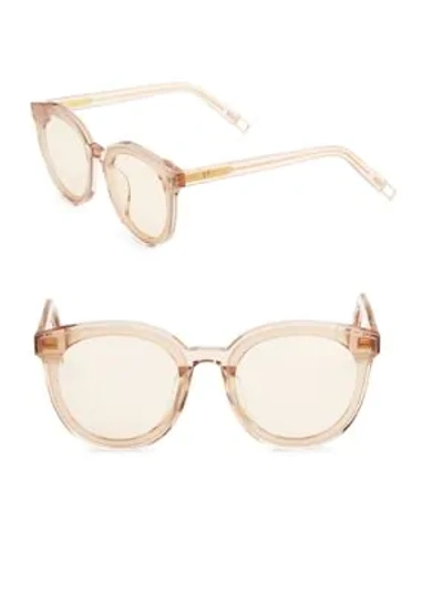 Shop Gentle Monster Peter 61mm Tinted Square Sunglasses In Cream