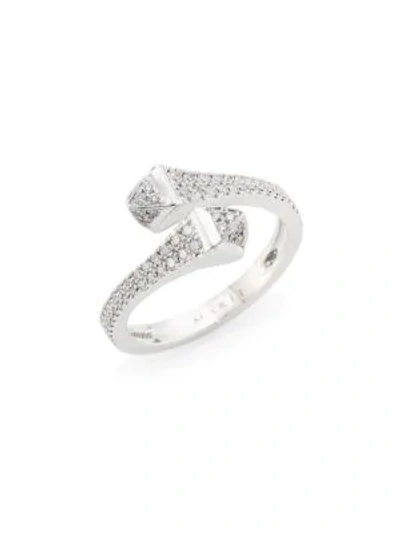 Shop Marli 18k White Gold & Diamond Ring