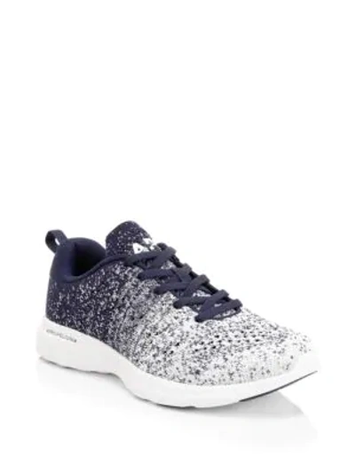 Shop Apl Athletic Propulsion Labs Men's Techloom Pro Sneakers In Navy White Ombre