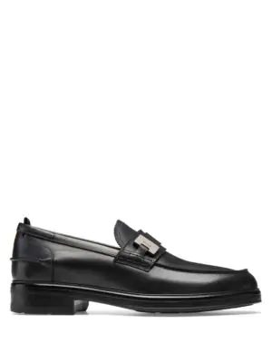 bally moe leather loafers