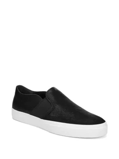 Shop Vince Fenton Slip-on Sneakers In Black