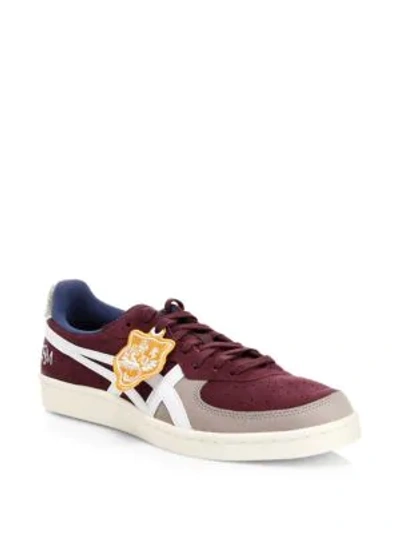 Shop Onitsuka Tiger Gsm Perforated Suede Sneakers In Port Royal