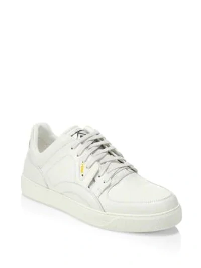 Shop Fendi Color Changing Fancy Logo Low-top Sneakers In White
