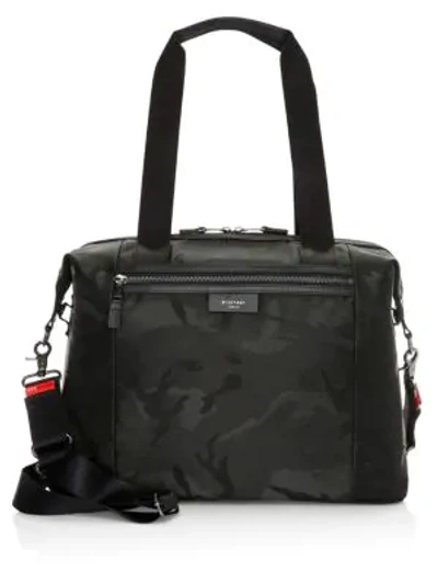 Shop Storksak Stevie Nylon Diaper Bag In Black Camo