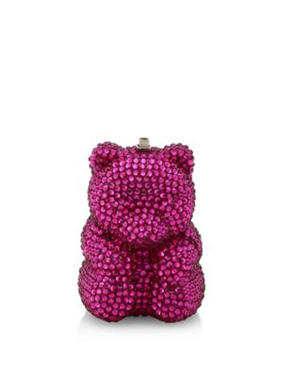 Shop Judith Leiber Gummy Bear Crystal Clutch In Pink