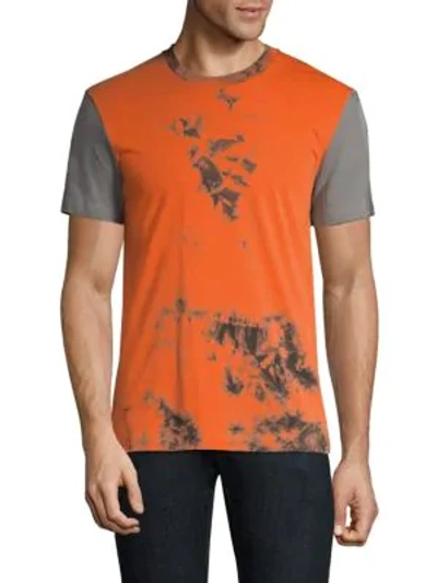 Shop Helmut Lang Tie-dye Combo Tee In Signal Multi