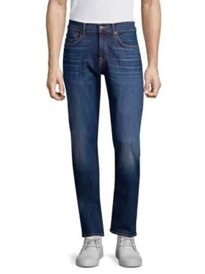 Shop 7 For All Mankind Men's The Straight Faded Jeans In Oracle