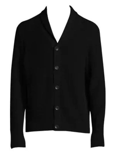 Shop Rag & Bone Textured Button Cardigan In Black