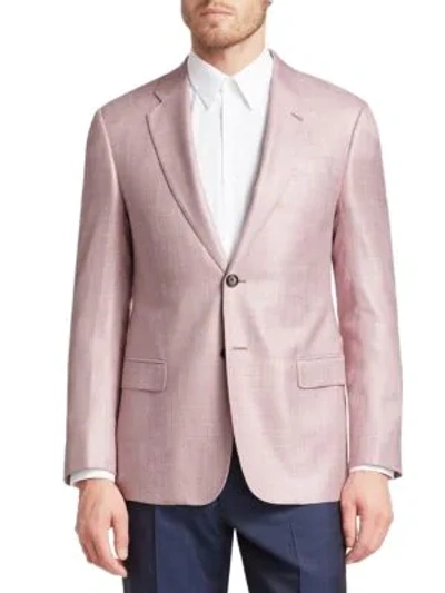 Shop Emporio Armani Mélange Sportcoat In Pink