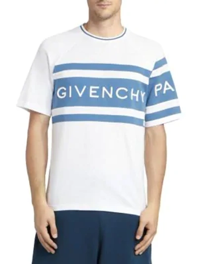 Shop Givenchy Contrast Logo Band T-shirt In White