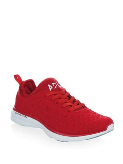 Shop Apl Athletic Propulsion Labs Women's Techloom Phantom Sneakers In Red White