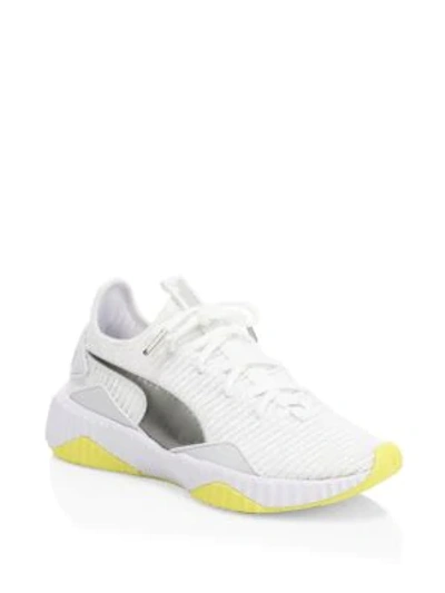 Puma Defy Tz Wn's Knit Sneakers In White | ModeSens