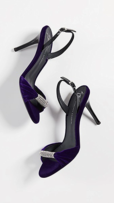 Shop Giuseppe Zanotti Patent Strap Pumps In Violone