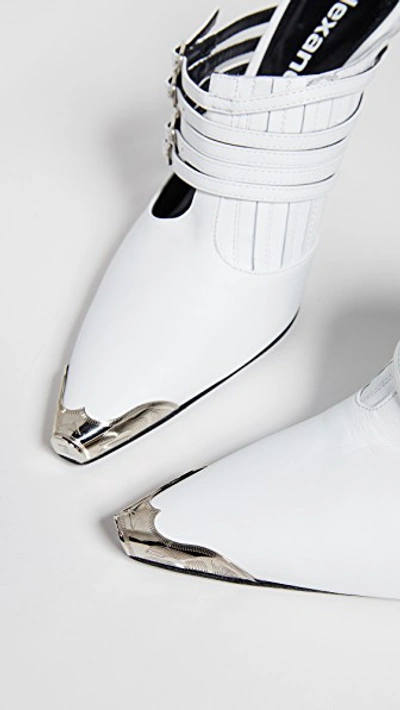 Shop Alexander Wang Minna High Heel Mules In White