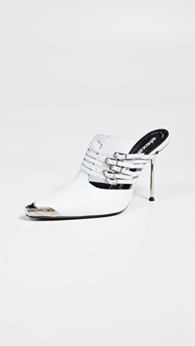 Shop Alexander Wang Minna High Heel Mules In White