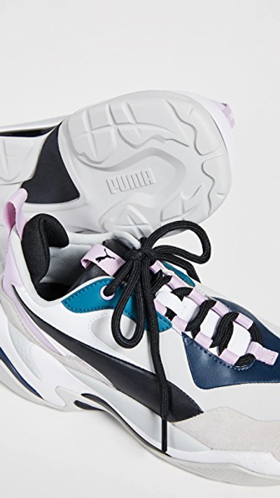 Puma Thunder Rive Colorblock Sneakers In Deep Lagoon/orchid Bloom