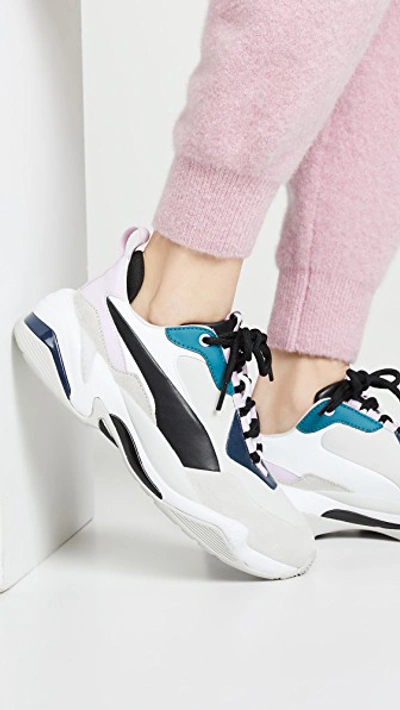 Puma Thunder Rive Colorblock Sneakers In Deep Lagoon/orchid Bloom