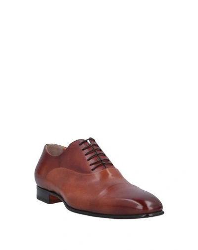 Santoni Lace-up Shoes In Brown