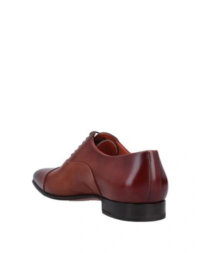 Santoni Lace-up Shoes In Brown