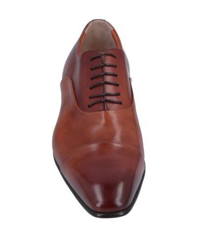 Santoni Lace-up Shoes In Brown