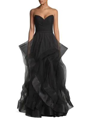 basic black label gowns