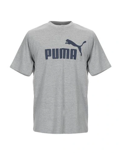 Shop Puma T-shirts In Grey